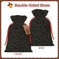 thumbnail image 2 of Fuzoiu Doodle Dinosaur Print Christmas Gift Bag,Burlap Gift Bag with Drawstring Closure & Hang Tag,Perfect for Holidays, Birthdays, and Special Occasions-Small, 2 of 7