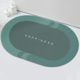 thumbnail image 1 of Fridja Summer Clearance Bath Mats for Shower, Super Absorbent Non Slip Bathroom Rug, Quick Dry Imitation Diatomite Bathroom Rug, Washable Shower Floor Bath Mat Rug for Bathtub, 23.62" x 15.74", Green, 1 of 5
