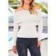 thumbnail image 4 of Suéter PRETTYGARDEN Hombros Descubiertos Manga Larga Blanco Talle S, 4 of 8