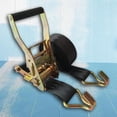 thumbnail image 4 of Correas de trinquete de motocicleta de carga portátil para trabajo pesado con Negro 5cmx6m SM SunniMix hebilla de leva para atar correas, 4 of 5