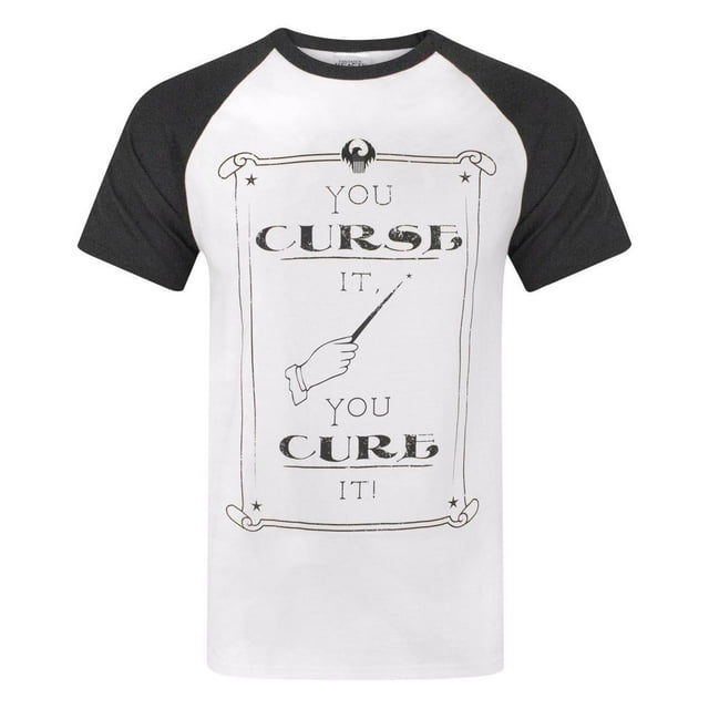 Les Animaux Fantastiques et Où les Trouver T-Shirt Raglan pour Hommes « Curse It Cure It »