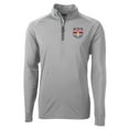 thumbnail image 2 of Men's-Cutter & Buck  Gray New York Red Bulls Adapt Eco Knit Stretch Recycled Raglan Quarter-Zip Top, 2 of 3