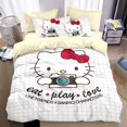 thumbnail image 1 of Sanrios Hello Kitty Melody Pochacco Bedding Set Four Piece Bedding Girl Heart Double Pillowcase Bed Linens Dorm Bedclothes RJ, 1 of 7
