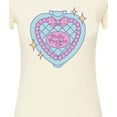 thumbnail image 3 of Polly Pocket - Polly Pocket Quilted Heart Case - Junior's Fitted Graphic T-Shirt, 3 of 5