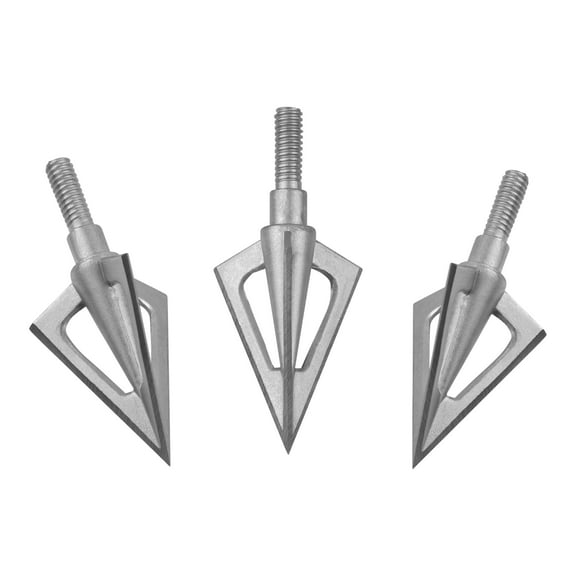 Allen Company Stryke Ion Fixed Blade Broadhead, 100 Grain, 1" Cut, Gray
