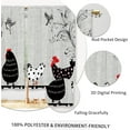 thumbnail image 3 of Farmhouse Rooster Kitchen Curtains Country Retro Animal Leaves Small Short Cafe Window Curtains Bird Farm Rod Pocket Bathroom Window Drapes Treatment Tier Curtains 2 Panels (27.5x39 Inch), 3 of 6