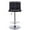 Black, variant on Topbuy Height Adjustable Swivel Bar Stool PU Leather Bistro Pub Chair W/Backrest Black