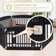 thumbnail image 5 of Parque infantil para perros Simple Deluxe, 24 ejercicios, 6 paneles con puerta, negro, 5 of 7