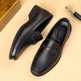 thumbnail image 5 of Men's Metal Horsebit Slip-On Leather Loafers, 5 of 10