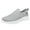 Grey, variant on Mens Mesh Sneakers Breathable S𝗅ip On Sports Shoes Non S𝗅ip Casual Walking L𝗈afers Shoes Summer Athlet𝗂c Footwear for Running Jogging Trainer Hiking