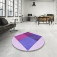 thumbnail image 4 of Ahgly Company Machine Washable Indoor Rectangle Transitional Blossom Pink Area Rugs, 5' x 8', 4 of 7