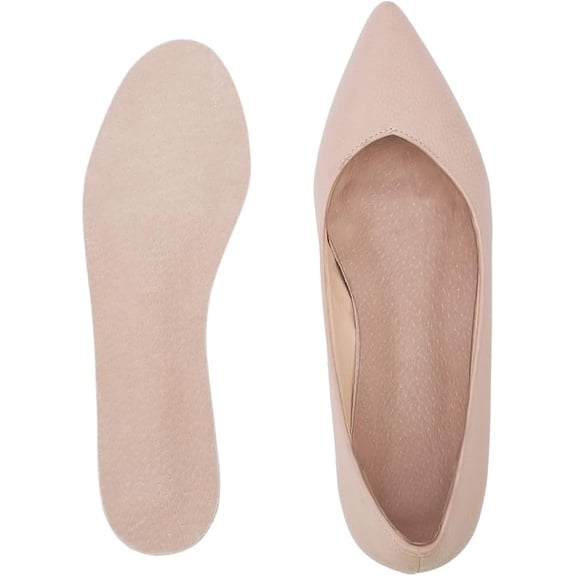 3 Pairs Leather Self-Adhesive Shoe Pads High Heel Sandal Inserts Anti Slip Cushioning Insoles for Flats Dress Shoes Comfortable