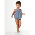 thumbnail image 2 of Splash About Girl's Floatsuit Navy/White Stripe 4-6 Years, 2 of 4