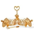 thumbnail image 4 of Matashi 24K Gold Plated Crystal Studded Candy Dish Salt Holder by MTTD421, 4 of 5