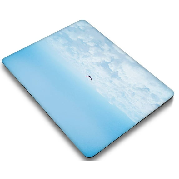 KSK KAISHEK Plastic Hard Shell Compatible 2022/2021/2020/2019/2018 Rel. MacBook Air 13 inchs Touch ID + Black Keyboard Cover Model: A2337 m1&A2179&A1932 Sky Series 0809