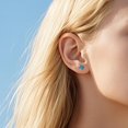 thumbnail image 3 of Flat Screw Back Stud Earrings,Flat Back CZ Earrings for Cartilage Helix Piercing for Women Men Hypoallergenic, 3 of 9