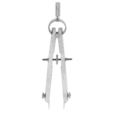 Unique Bargains Carpenter Students Handy Metallic Spring Drawing Compass Silver Tone Unique Bargains Carpenter Students Handy Metallic Spring Drawing Compass Silver Tone