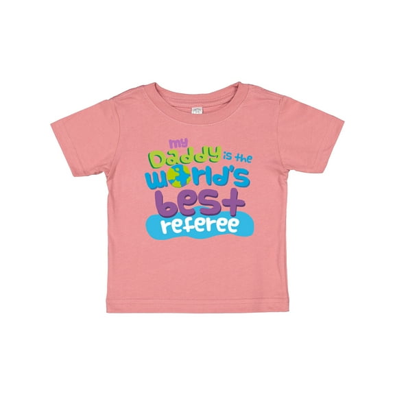 Inktastic Daddy Worlds Best Referee Boys or Girls Baby T-Shirt