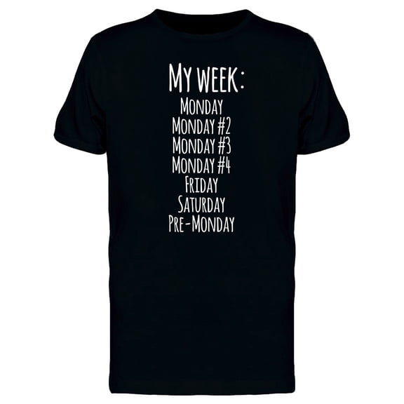 Monday Week Tee Men's -Image by Shutterstock