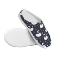 thumbnail image 3 of Daiia Swan And Flowers1 Print Women’s Fuzzy Slippers Memory Foam Lightweight House Shoes Cozy Loafer Flannel House Shoes-39/40, 3 of 7