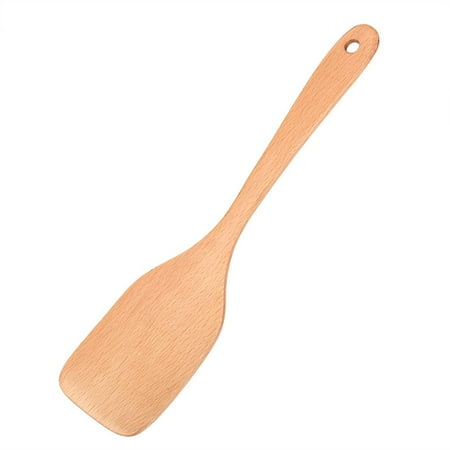 

OTVIAP Wooden Kitchen Long Handle Spatula Slotted Non-Stick Shovel Non-Stick Shovel Cooking Spatula