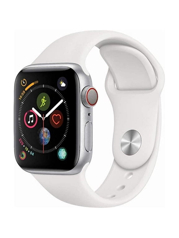Pre-Owned Apple Watch Series 4 (GPSWiFi + Cellular, 44mm) - Stainless Steel Case - Space - Black