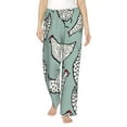thumbnail image 2 of Picia Hand Drawn Chickens Womens Soft Woven Cotton Elastic Waistband Sleep Pajama Pant Lounge Sleep Pant With Pockets And Drawstring-XX-Large, 2 of 9