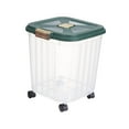 thumbnail image 4 of Bac de Rangement pour Riz, Contenant pour Aliments Secs Tasse à Mesurer, Contenant de Rangement pour Riz, Bac Porte-Aliments avec Roulettes pour Armoire, Armoire Cuisine Grains 25 kg, 4 of 8