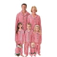 thumbnail image 1 of Conjunto navideño para padres e hijos, pijamas a rayas, ropa para el hogar, familia europea y americana, 1 of 5