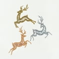 thumbnail image 4 of Authentic Hotel and Spa  Christmas Leaping Deer Hand Towel White, 4 of 5