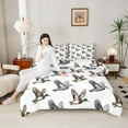 thumbnail image 4 of jejeloiu Rustic Mallard Bedding Comforter Set,Wild Flying Animal Twin Comforter Sets,Gray White Brown Bedding Set For Men Women,Ultra Soft Home Decor Reversible,2-Piece, 4 of 8