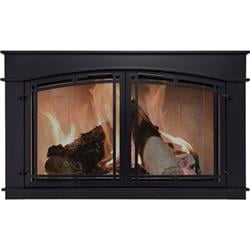 Pleasant Hearth 34062 Fieldcrest Fireplace Glass Door Walmart