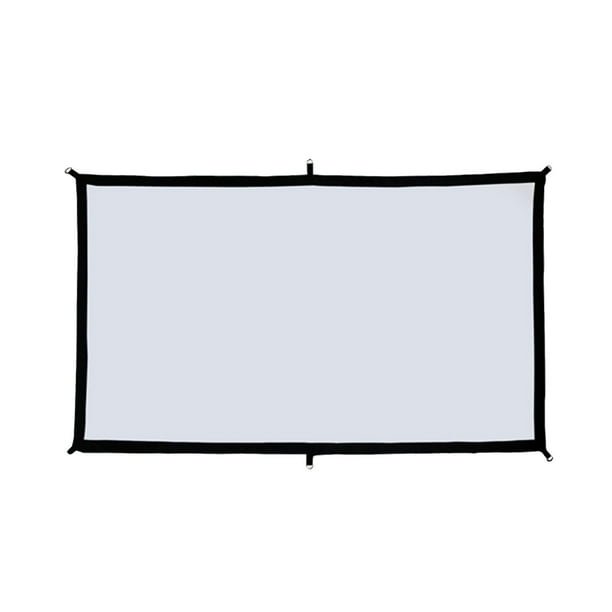 Pantalla de proyector 16:9 plegable y portátil,antiarrugas,de doble cara,para uso en interiores y exteriores,ideal para cine en casa,camping,fiestas y patios traseros.