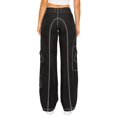 thumbnail image 3 of Cali1850 Women's Y2K Cargo Pants Mid Rise Loose Wide Leg Baggy Casual Streetwear Trousers, 3 of 4