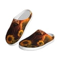 thumbnail image 2 of Lsque Vintage Sunflower Cow B Pattern Womens Comfort Cotton on Scuff With Memory Foam and Anti-skid Sole Slipper-35/36, 2 of 7