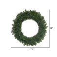 thumbnail image 3 of Vickerman 72" Grand Teton Commercial Artificial Christmas Wreath - Unlit, 3 of 3