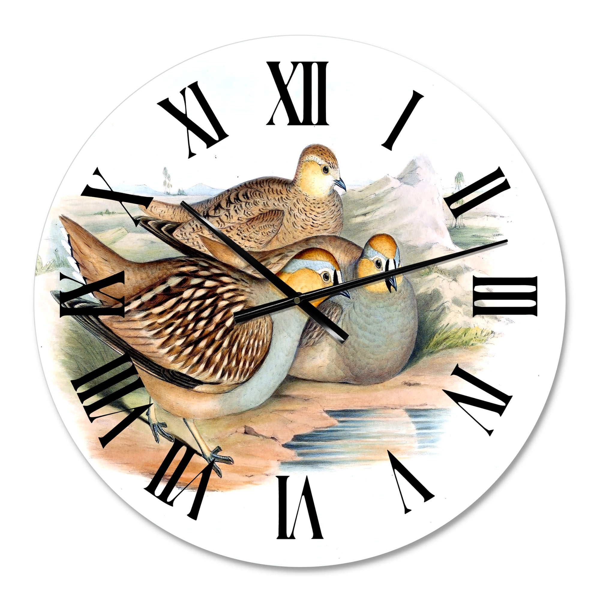 Designart 1 in Quartz Traditional Wall Clock