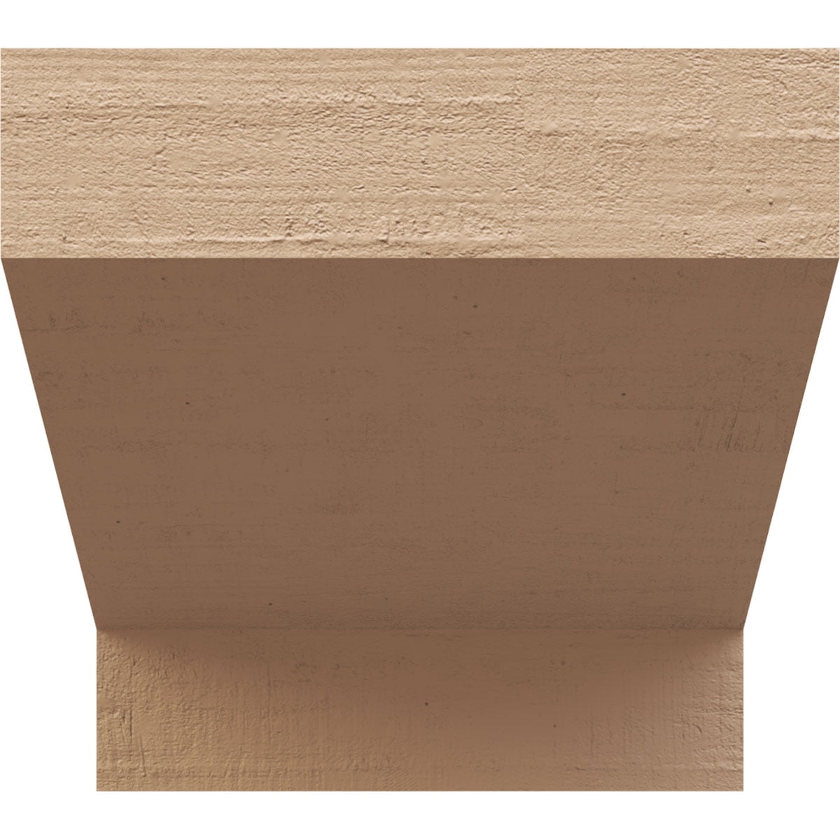 8"W x 8"D x 8"H Wide Clemmons Rough Cedar Woodgrain TimberThane Corbel, Primed Tan