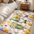 thumbnail image 4 of Sunflowers Area Rugs 2.7'x5', Washable Small Throw Rugs for Kitchen Bedroom, Spring Gnomes Hydrangea Daisy Flowers Pink Plaid Indoor Outdoor Rug Non-Slip Low Pile Carpet Runner Reversible Floor Mats, 4 of 8