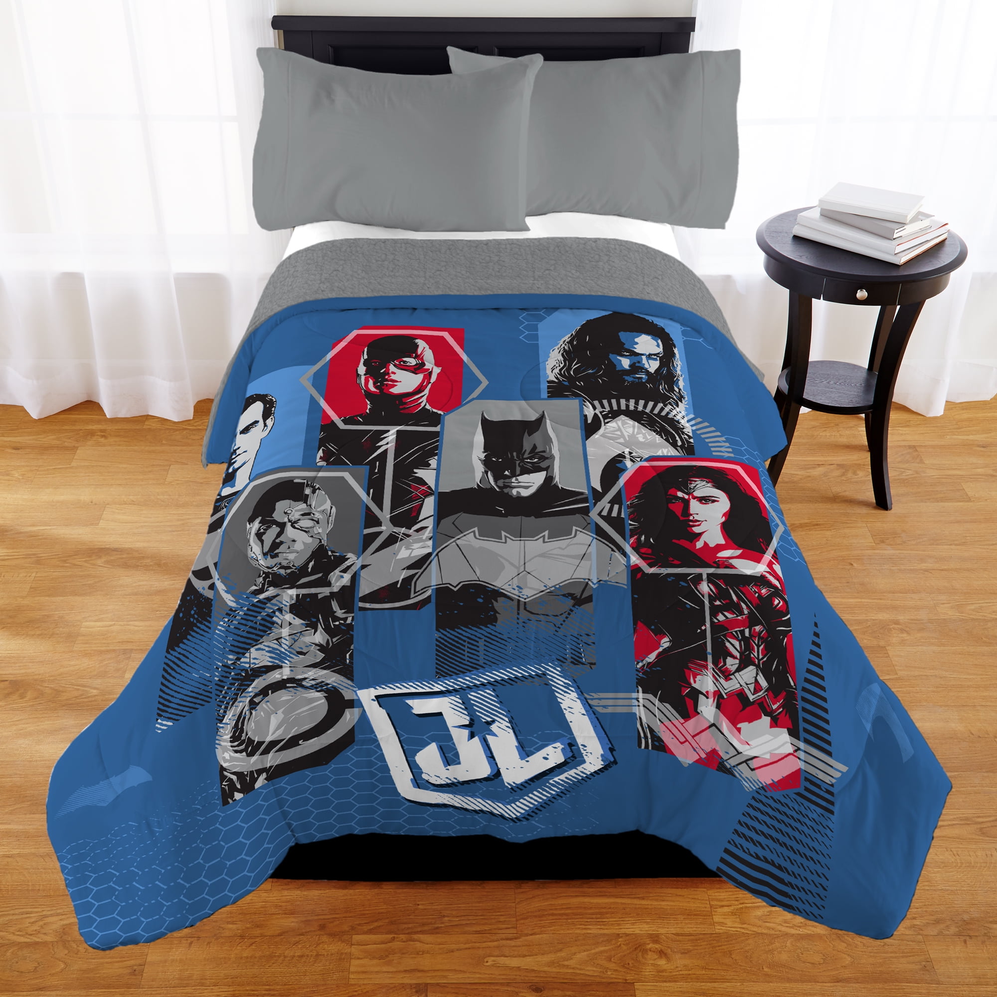 Justice League Movie Squad Of Heroes T F Sherpa Comforter Set 1