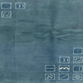 thumbnail image 1 of Ahgly Company Indoor Square Abstract Steel Blue Area Rugs, 4' Square, 1 of 2