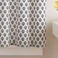 thumbnail image 3 of Curtainworks Kiara 3 Piece Valance and Tier Set Navy, Rod Pocket, Light Filtering, Indoor, 58" x 14" Adult, 3 of 5