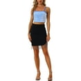 thumbnail image 2 of INSPIRE CHIC Women's Sequin Velvet Spaghetti Strap Club Party Crop Cami Top, 2 of 6
