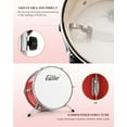 thumbnail image 5 of Eastar Drum Set for Kids 14 inch 3-Piece Drums Kit Child Beginners Jazz Musical Instrument, Throne, Cymbal, Pedal, Drumsticks, Red, 5 of 9