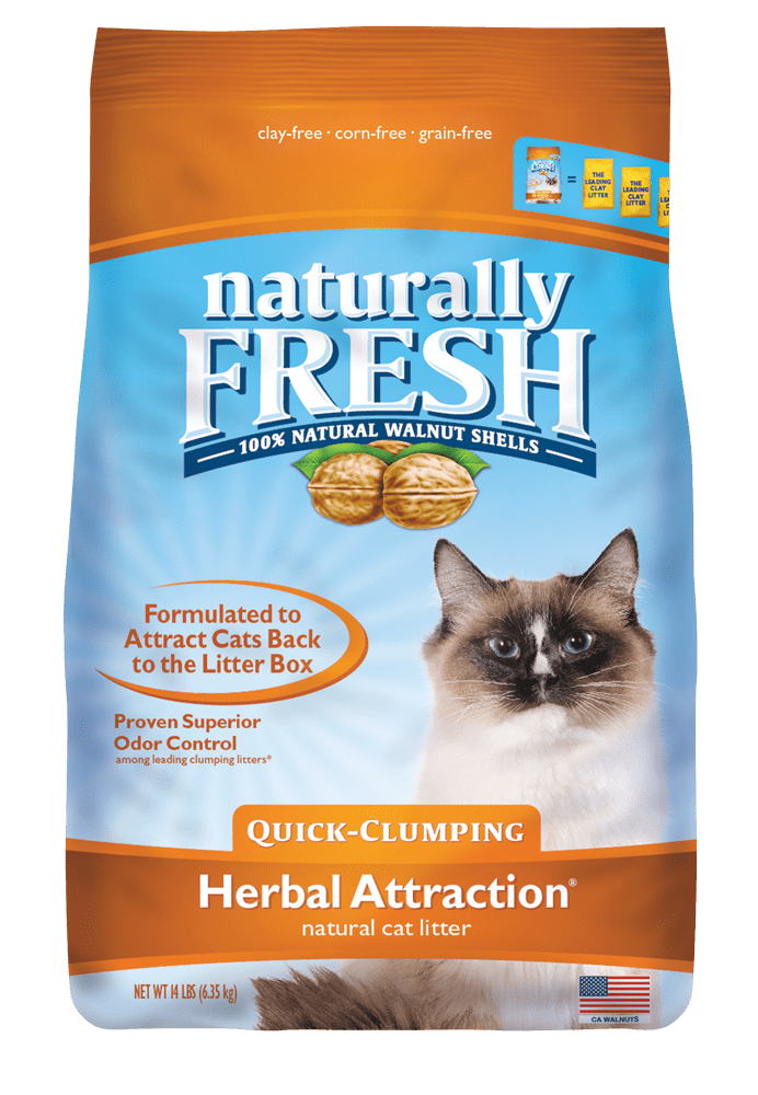 Naturally Fresh WalnutBased Herbal® Attraction QuickClumping Cat Litter 14 lb. bag Walmart