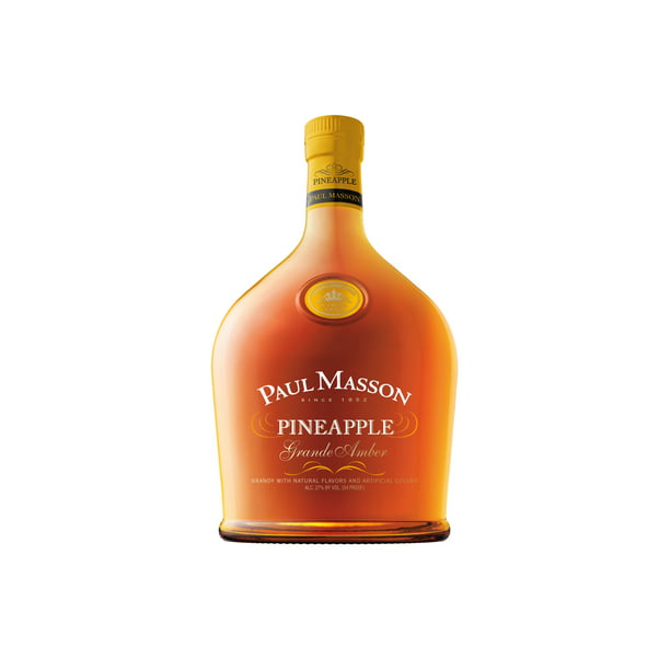 Paul Masson Grande Amber Pineapple Brandy 750 Ml Bottle 54 Proof Walmart Com