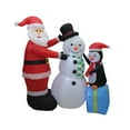 thumbnail image 1 of A Holiday Company 6 Ft Tall Inflatable Santa, Penguin, Snowman Lawn Decoration, 1 of 5