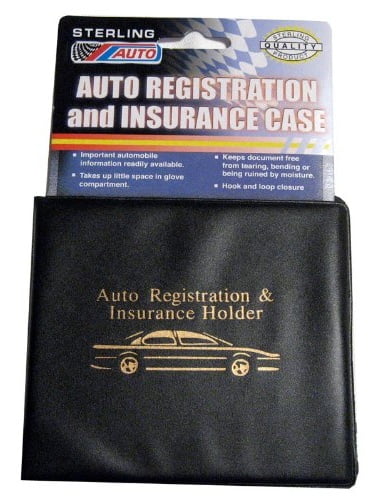 SET OF 4 MULTI PURPOSE AUTO REGISTRATION AND INSURANCE WALLETS DOCUMENT STORAGE 