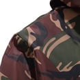 thumbnail image 6 of Tiweut Mens' Jackets Mens Camo Print Patchwork Hooded Drawstring Long Sleeve Zipper Coat with Pocket Tops Army Green,L, 6 of 6