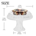 thumbnail image 4 of HemaKayy 4 Pack 1.37" Decorative Cabinet Knobs - Elegant Door Handles for Home Kitchen Bedroom Furniture Decor | ABS Resin with Glass Finish | Easy Installation | Orange Cartoon Butterfly, 4 of 8